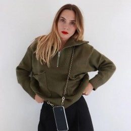 LaCoqueFrançaise - Chaîne bijoux Lou Noir et Doré