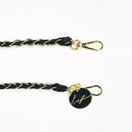 LaCoqueFrançaise - Chaîne bijoux Lou Noir et Doré