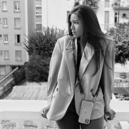 LaCoqueFrançaise - Chaîne bijoux Emmy noir