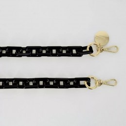 LaCoqueFrançaise - Chaîne bijoux Emmy noir