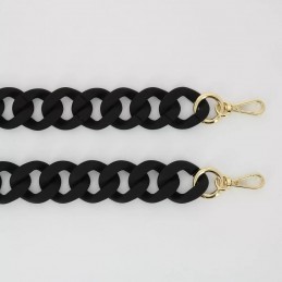 LaCoqueFrançaise - Chaîne bijoux Alice Noir mat