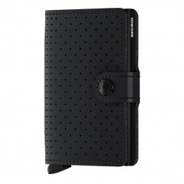 SECRID Miniwallet- Porte-cartes Cuir Perforated compact et sécurisé
