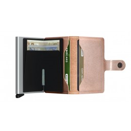 SECRID Miniwallet - Porte-cartes Cuir Metallic compact et sécurisé