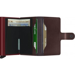 SECRID Miniwallet - Porte-cartes Cuir Metallic compact et sécurisé