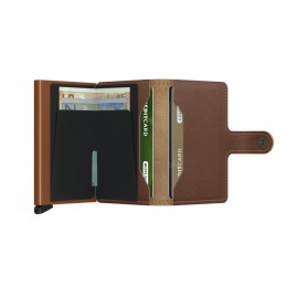 SECRID Miniwallet - Porte-cartes Cuir Saffiano compact et sécurisé