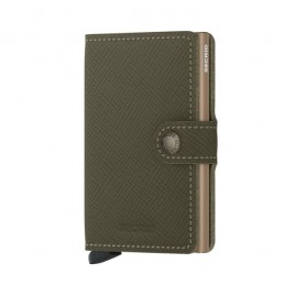 SECRID Miniwallet - Porte-cartes Cuir Saffiano compact et sécurisé