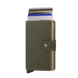 SECRID Miniwallet - Porte-cartes Cuir Saffiano compact et sécurisé