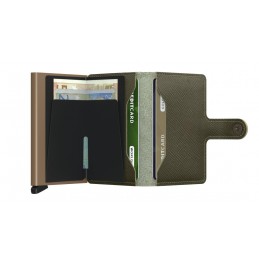 SECRID Miniwallet - Porte-cartes Cuir Saffiano compact et sécurisé