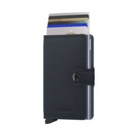 SECRID Miniwallet - Porte-cartes Cuir Saffiano compact et sécurisé