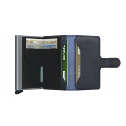 SECRID Miniwallet - Porte-cartes Cuir Saffiano compact et sécurisé