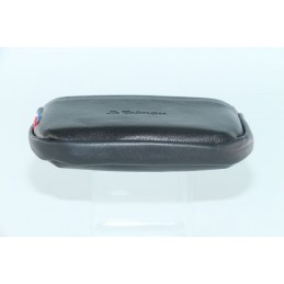 LE CAÏMAN - Porte-monnaie zippé en cuir aspect lisse avec 2 emplacements cartes
