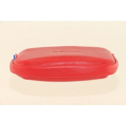 LE CAÏMAN - Porte-monnaie zippé en cuir aspect lisse avec 2 emplacements cartes