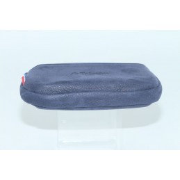 LE CAÏMAN - Porte-monnaie zippé en cuir aspect nubuck avec 2 emplacements cartes