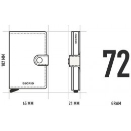 Porte Cartes - SECRID MiniWallet - Porte-cartes Cuir Crisple compact et sécurisé