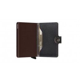 SECRID Miniwallet - Porte-cartes Cuir Saffiano compact et sécurisé