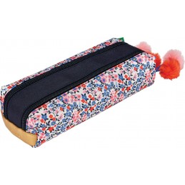 Trousse - Tann's - Trousse scolaire double - Antonia bleue