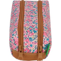 Collège - Tann's - Trousse scolaire double - Victoria rose