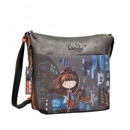 Anekke Contemporary - Grand sac messager à bandoulière