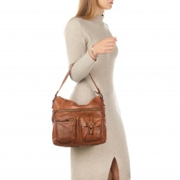 Gianni Conti - Sac épaule cuir vintage