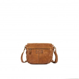Gianni Conti - Sac bandoulière à rabat cuir vintage