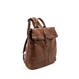 Gianni Conti - Sac à dos à rabat cuir vintage