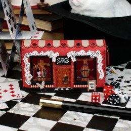 Vendula - Portefeuille zippé House of Cards Magic Shop