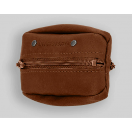 Porte-monnaie - ATELIERS FOURES - Porte-monnaie Grain de café cuir avec Porte-Clé - Hector