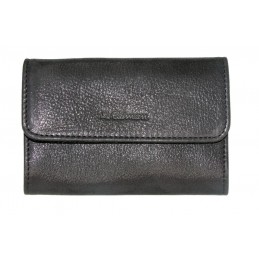 LE CAÏMAN - Porte-monnaie à rabat en cuir gloss aspect brillant