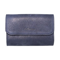 LE CAÏMAN - Porte-monnaie à rabat en cuir gloss aspect brillant