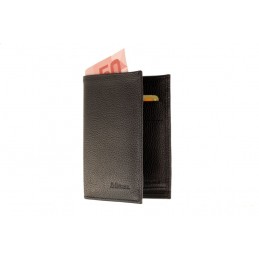 Portefeuille - LE CAÏMAN - Portefeuille 3 volets en cuir grainé Madras