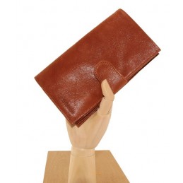 LE CAÏMAN - Compagnon en cuir gloss aspect brillant