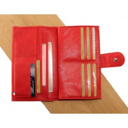 Tout-en-un - LE CAÏMAN - Compagnon en cuir gloss aspect brillant