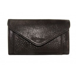 LE CAÏMAN - Porte-monnaie enveloppe en cuir gloss aspect brillant