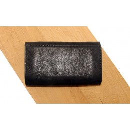 Porte monnaie - LE CAÏMAN - Porte-monnaie enveloppe en cuir gloss aspect brillant