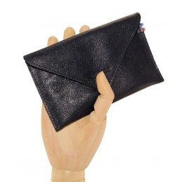 Porte Cartes - LE CAÏMAN - Porte-papiers en cuir gloss aspect brillant