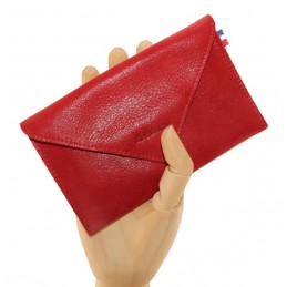 LE CAÏMAN - Porte-papiers en cuir gloss aspect brillant