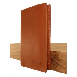 Portefeuille - LE CAÏMAN - Portefeuille 1 volet en cuir gras authentique