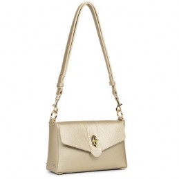 LANCASTER - Petit Sac Trotteur à Rabat Grainé - Top Double