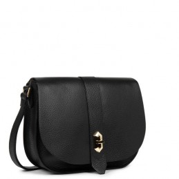 Sac bandoulière - LANCASTER - Sac Besace à Rabat Grainé - Top Double