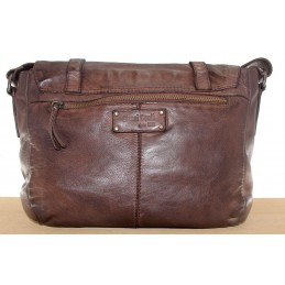 Sac bandoulière - GIANNI CONTI - Sac gibecière à rabat cuir vintage