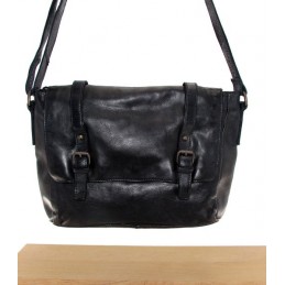 Sac bandoulière - GIANNI CONTI - Sac gibecière à rabat cuir vintage