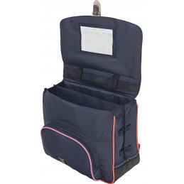 Cartable - Tann's - Cartable 38 cm avec poche gourde - Leila marine