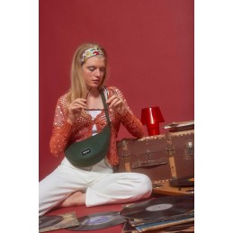 Sac banane - Hindbag - Sac banane demi-lune Andrea - Coton Bio
