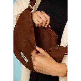 Sac banane - Hindbag - Sac banane demi-lune Andrea - Coton Bio