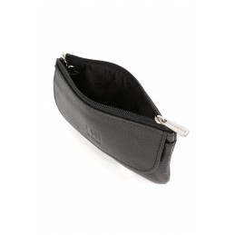 Hexagona - Porte-monnaie avec porte-clés en cuir grainé