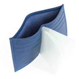 Hexagona - Porte-cartes en cuir grainé