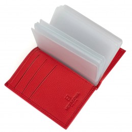 Hexagona - Porte-cartes en cuir grainé