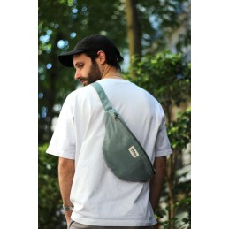 Sac banane - Hindbag - Grand Sac banane Sasha - Coton Bio