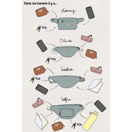 HINDBAG - Sac banane rectangulaire Harry - Coton Bio