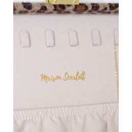 Coffret Bijoux - MAISON SCARLETT - Boite à bijoux Denise - Velours léopard